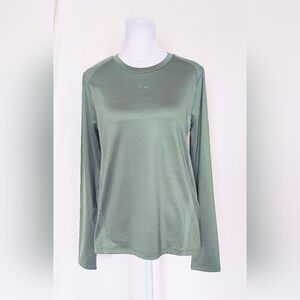 RLX Ralph Lauren Womens Size Medium Long Sleeve Concept Tee Green